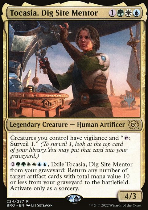 Tocasia, Dig Site Mentor [The Brothers' War Prerelease Promos]