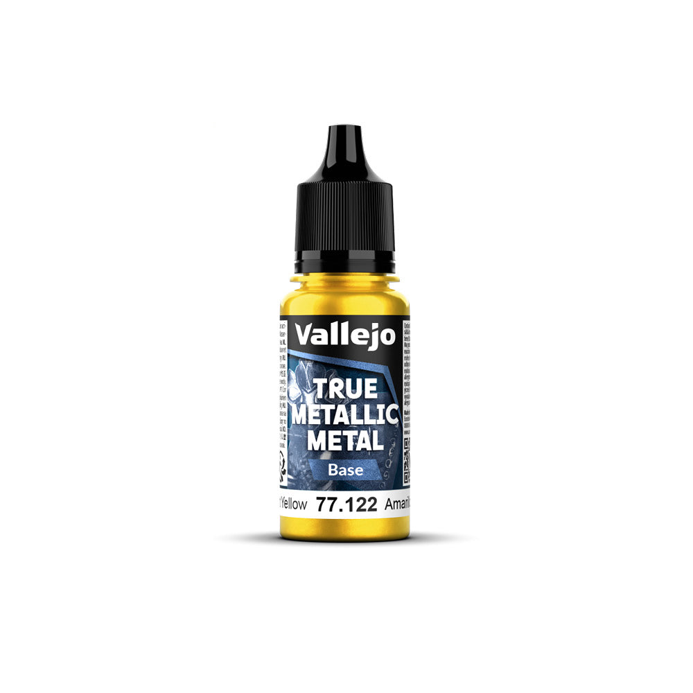 Vallejo - True Metallic Metal -  Base -Radiant Yellow 18ml