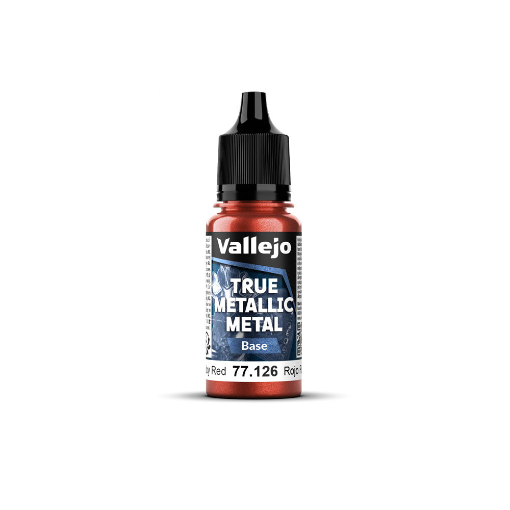 Vallejo - True Metallic Metal -  Base -Ruby Red 18ml