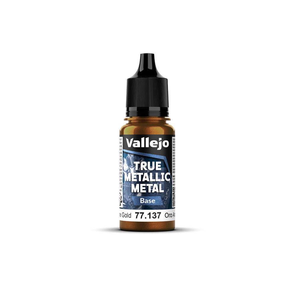 Vallejo - True Metallic Metal -  Base -Arcane Gold 18ml