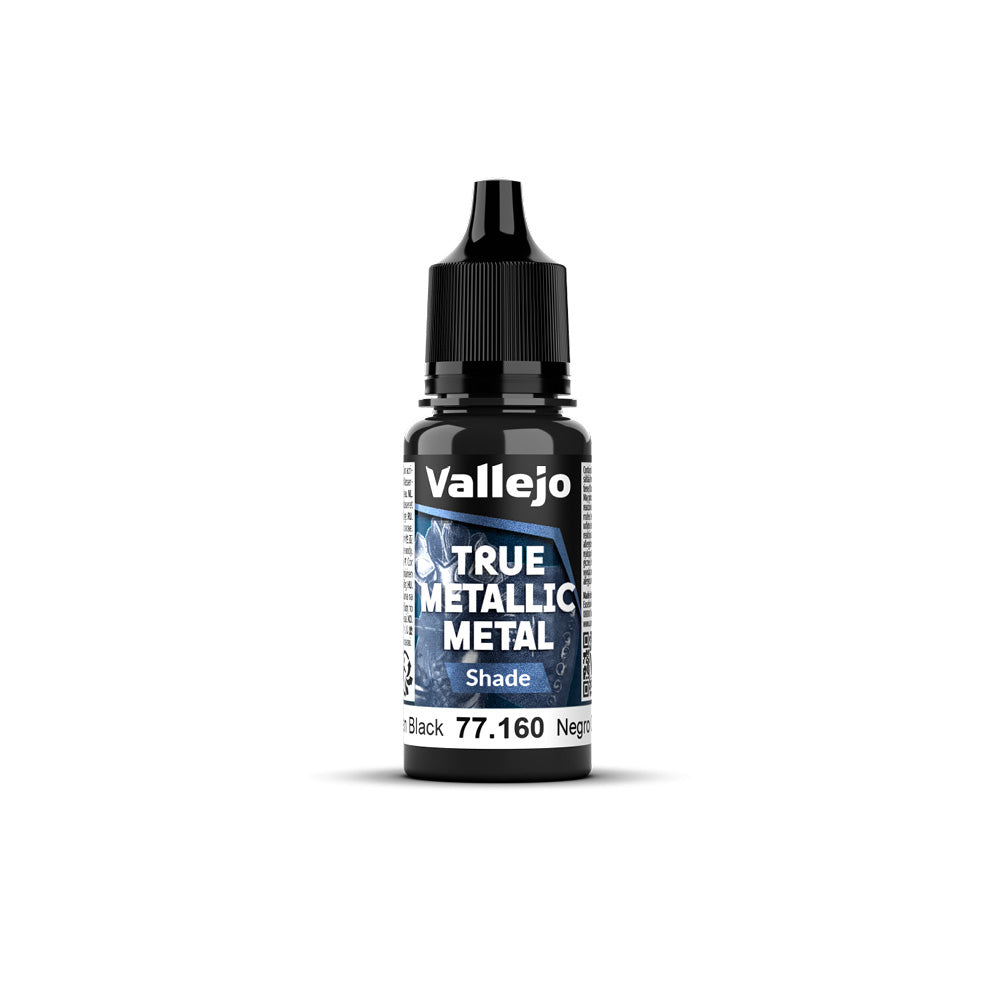 Vallejo - True Metallic Metal - Shade - Obsidian Black 18ml