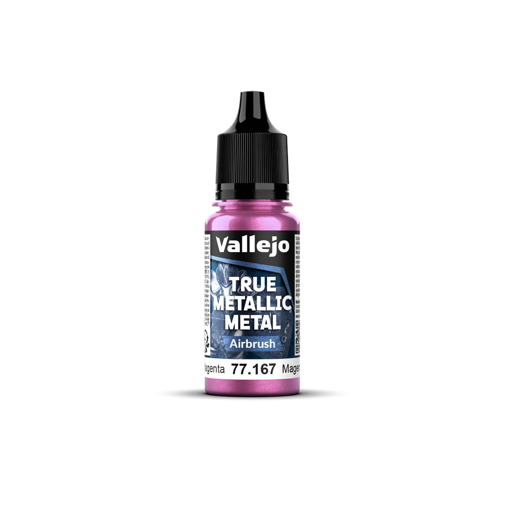 Vallejo - True Metallic Metal - Airbrush - Crimson Magenta 18ml