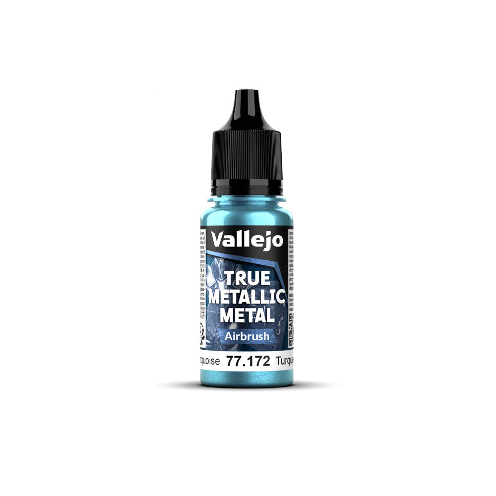 Vallejo - True Metallic Metal - Airbrush - Hydra Turquoise 18ml