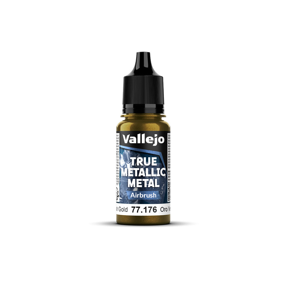 Vallejo - True Metallic Metal - Airbrush - Greenish Gold 18ml