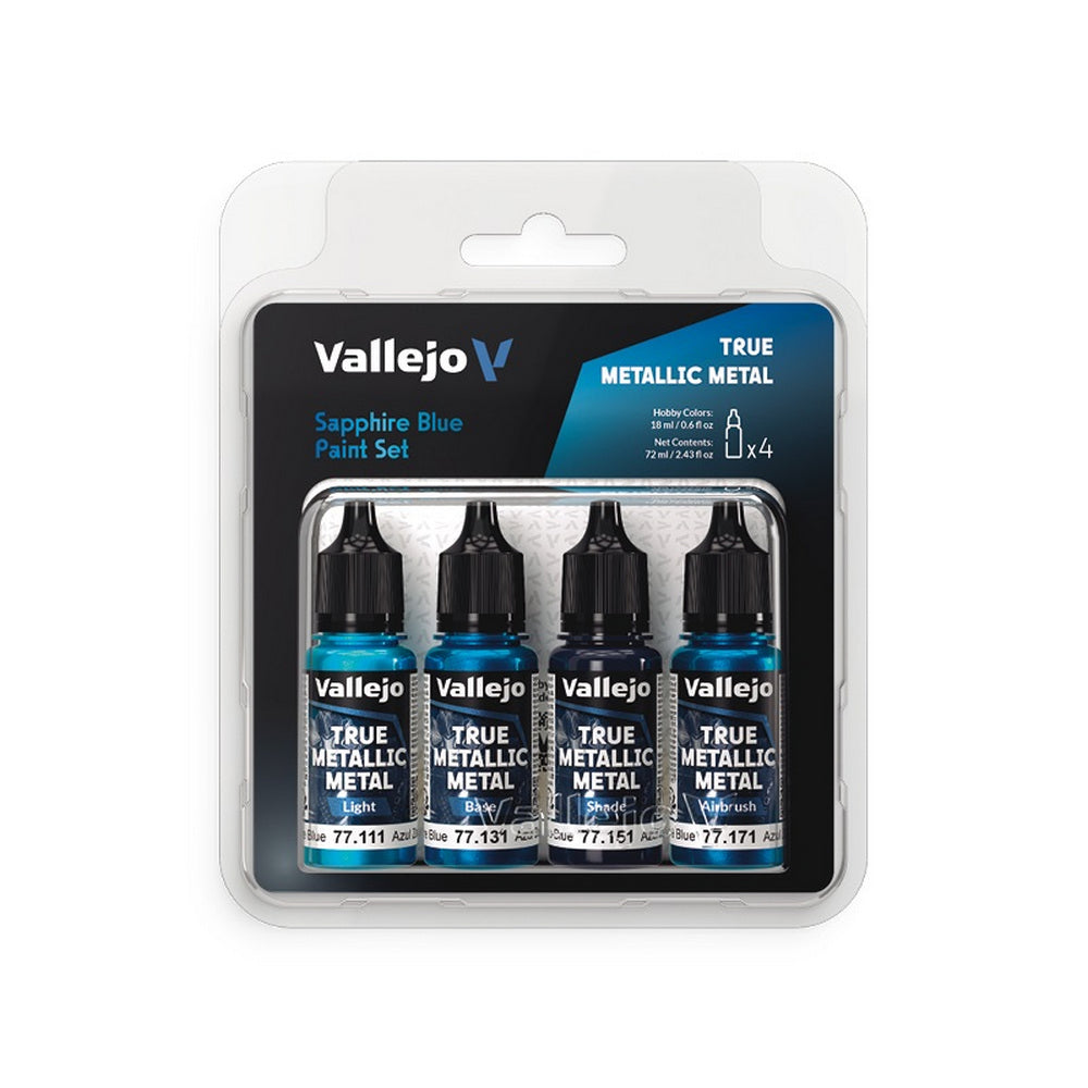 Vallejo - True Metallic Metal - Set - Sapphire Blue
