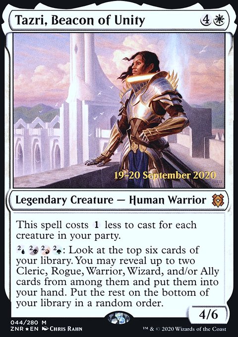 Tazri, Beacon of Unity [Zendikar Rising Prerelease Promos]