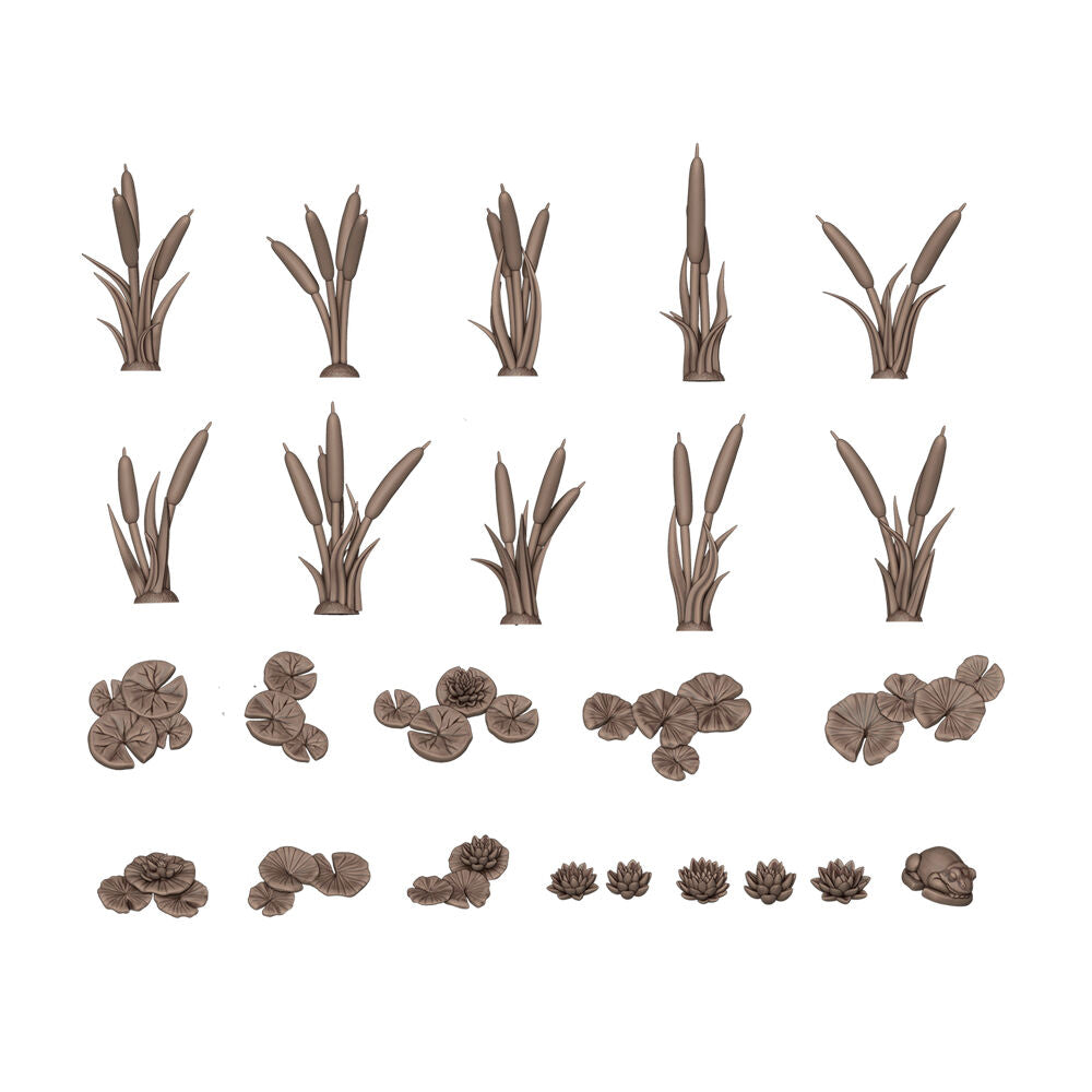 AK Interactive - Basing Bits - Water Lilies & Cattails