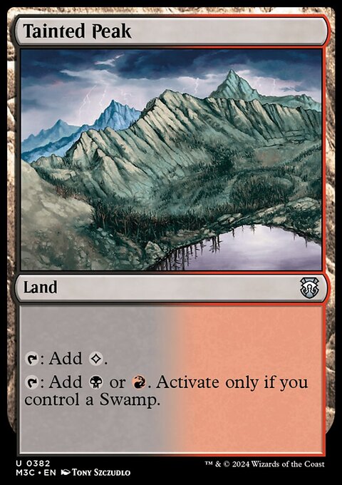 Tainted Peak (Ripple Foil) [Modern Horizons 3 Commander]