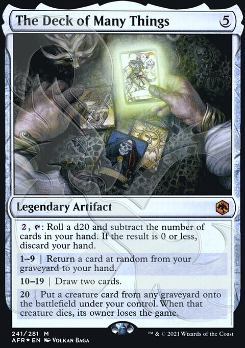 The Deck of Many Things (Ampersand Promo) [Dungeons & Dragons: Adventures in the Forgotten Realms Promos]