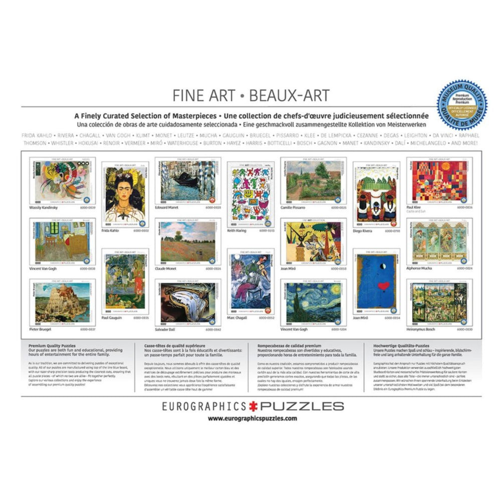 Puzzle - Eurographics - Monet;Japanese Footbridge 1000