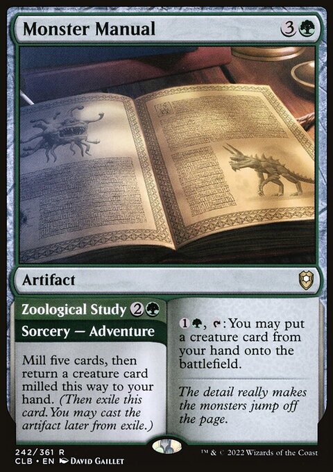 Monster Manual // Zoological Study [Commander Legends: Battle for Baldur's Gate]