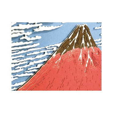 ENSKY - Paper Shadow Art Plus SA-C02 Katsushika Hokusai - Red Fuji