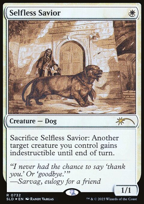 Selfless Savior (Sketch) [Secret Lair Drop Promos]