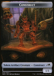 Samurai // Construct (015) Double-Sided Token [Kamigawa: Neon Dynasty Tokens]