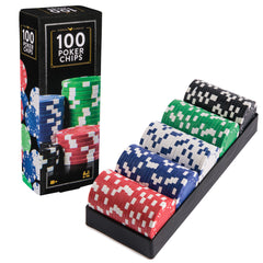 Classic 100-piece Poker Chips