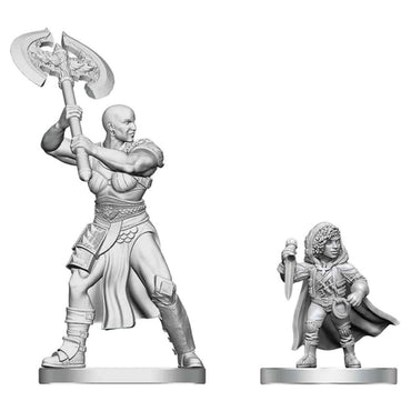 D&D Nolzur's Marvelous Miniatures: Goliath Barbarian & Halfling Rogue