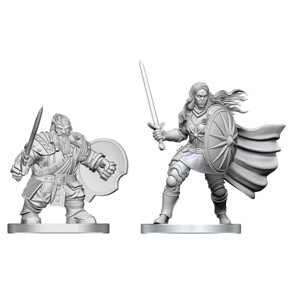 D&D Nolzur's Marvelous Miniatures: Dwarf Fighter & Orc Paladin