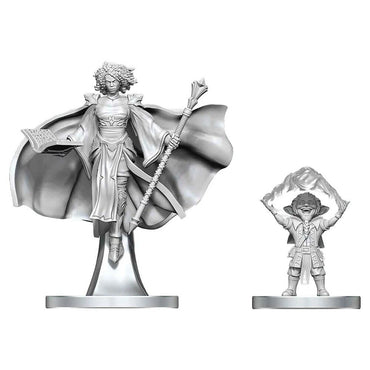 D&D Nolzur's Marvelous Miniatures: Gnome Warlock & Aasimar Wizard