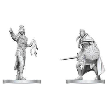 D&D Nolzur's Marvelous Miniatures: Drow Elite Warrior & Drow Priestess of Lolth