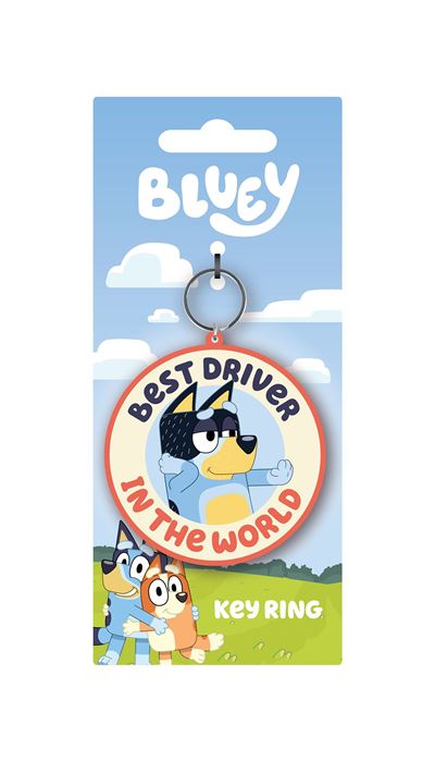 Bluey - Best Driver - Moulded Keyring