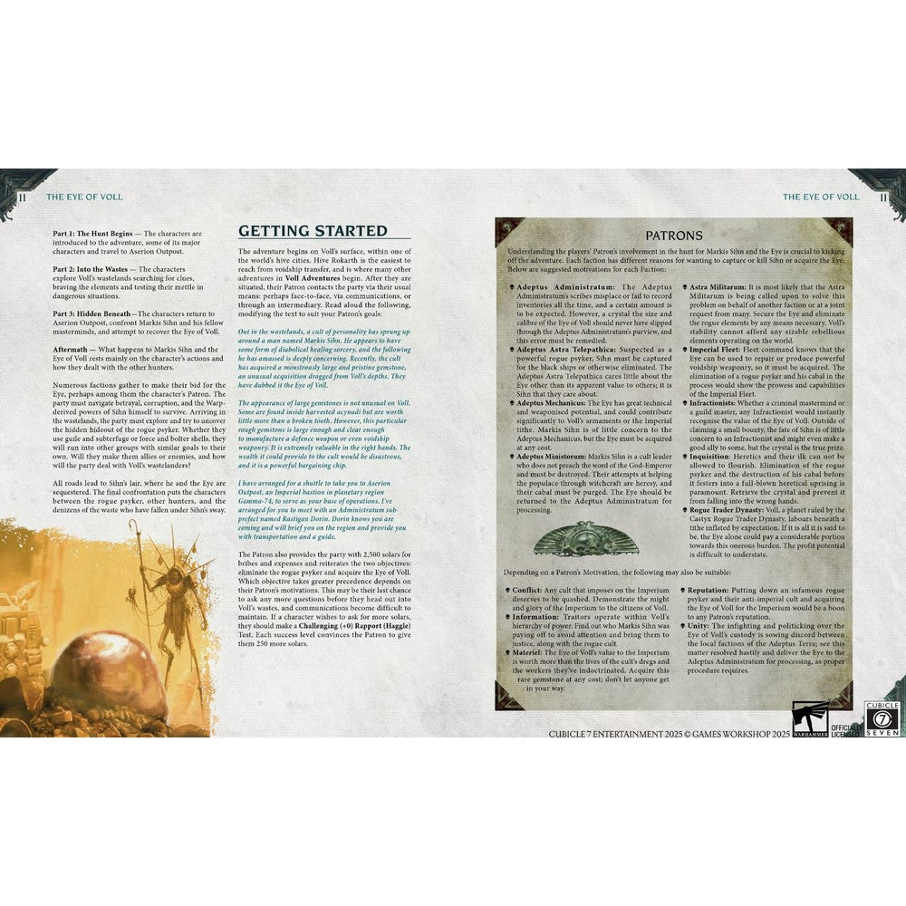 Warhammer 40K Imperium Maledictum Voll Adventures
