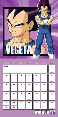 Dragonball Z - 2026 Square Calendar