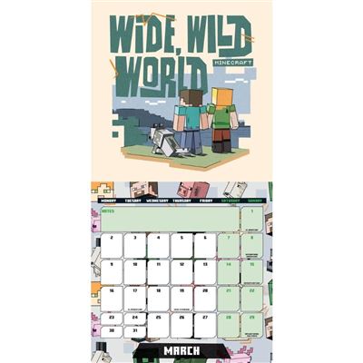 Minecraft - 2026 Square Calendar