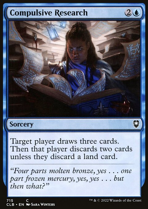 Compulsive Research [Commander Legends: Battle for Baldur's Gate]