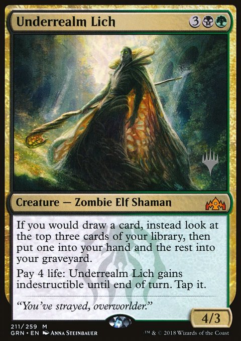 Underrealm Lich (Promo Pack) [Guilds of Ravnica Promos]