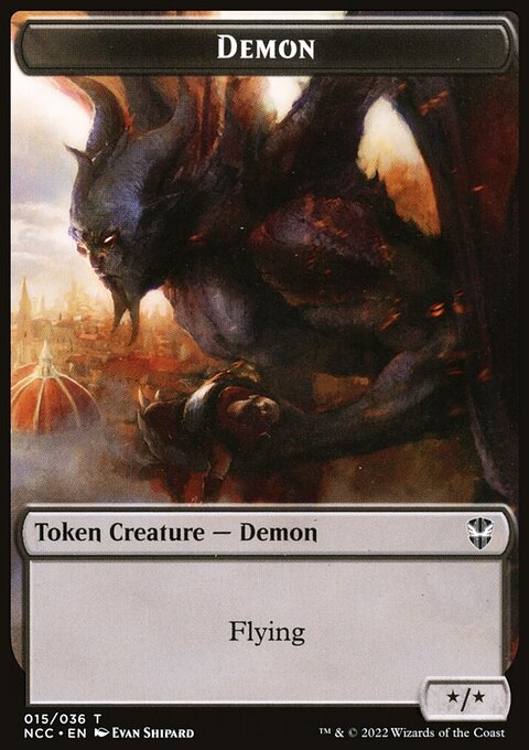 Demon // Copy Double-Sided Token [Streets of New Capenna Commander Tokens]