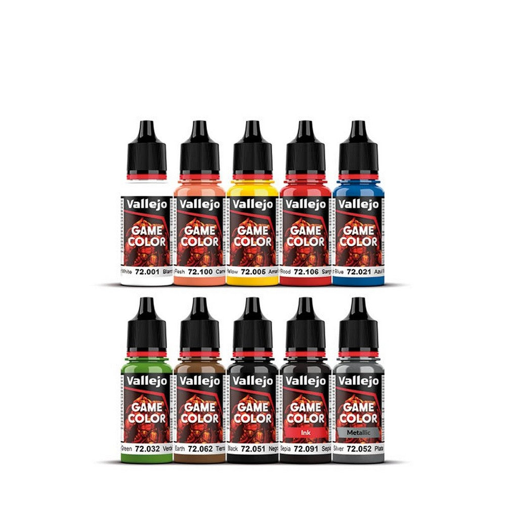 Vallejo Game Colour: Starter Value 10 Colour Acrylic Paint Set