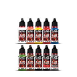 Vallejo Game Colour: Starter Value 10 Colour Acrylic Paint Set