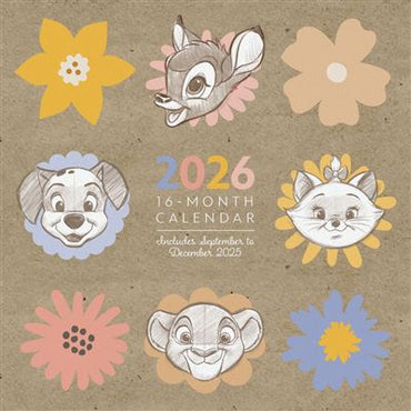 Disney Classic - 2026 Square Wall Calendar