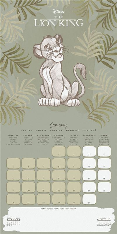 Disney Classic - 2026 Square Wall Calendar