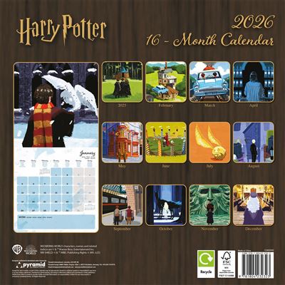 Harry Potter Classic - 2026 Square Wall Calendar