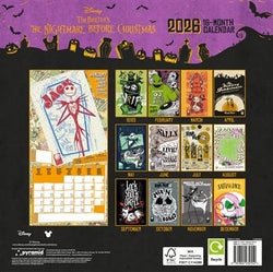 Nightmare Before Christmas - 2026 Square Wall Calendar
