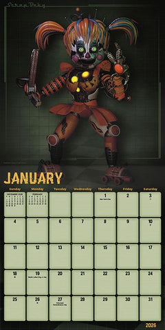 Five Nights at Freddy's - 2026 Square Wall Calendar
