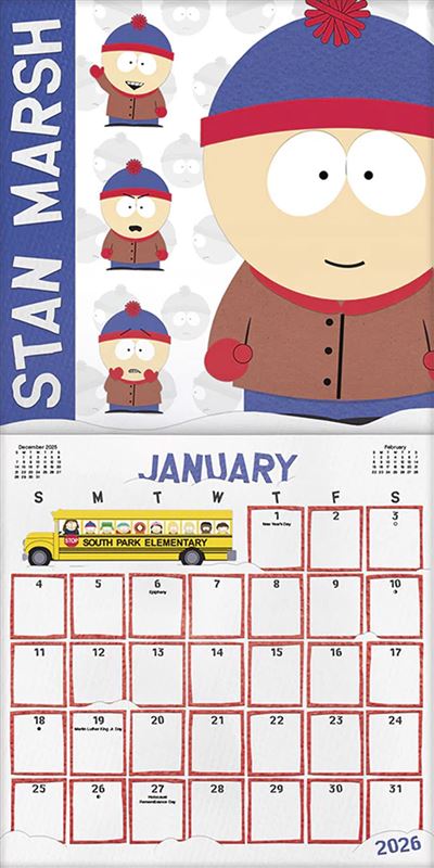 South Park - 2026 Square Wall Calendar