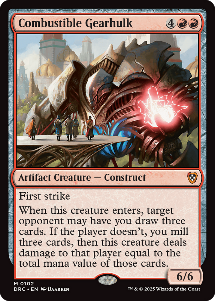 Combustible Gearhulk [Aetherdrift Commander]