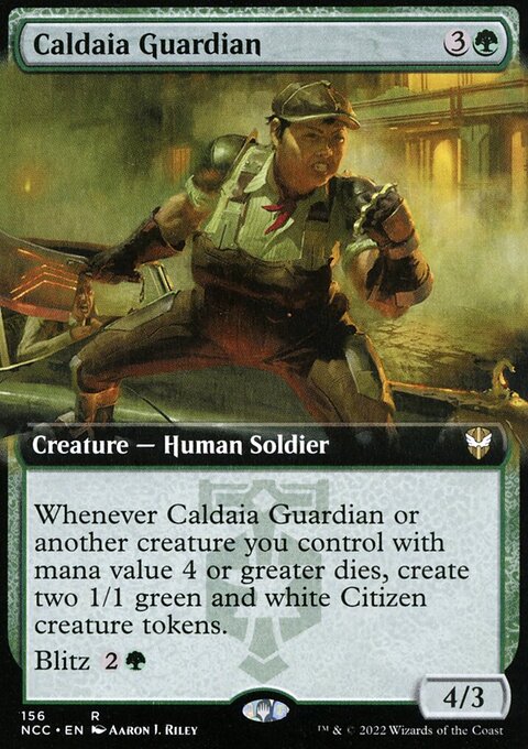 Caldaia Guardian (Extended Art) [Streets of New Capenna Commander]