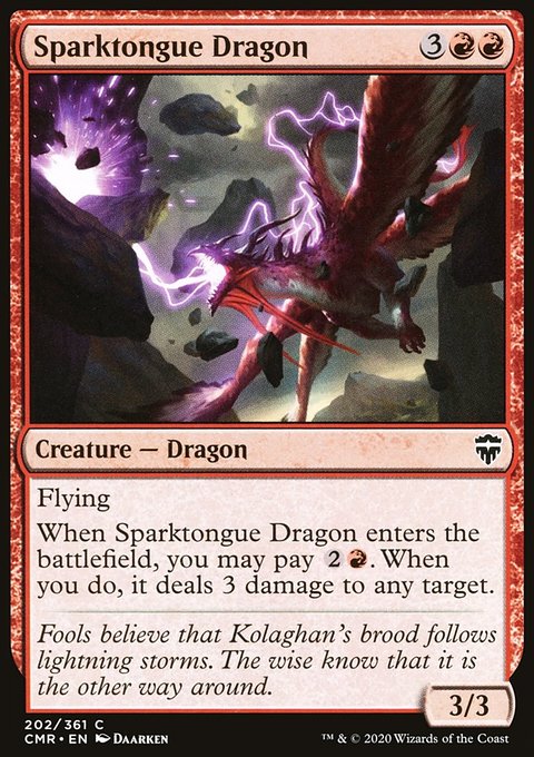 Sparktongue Dragon [Commander Legends]