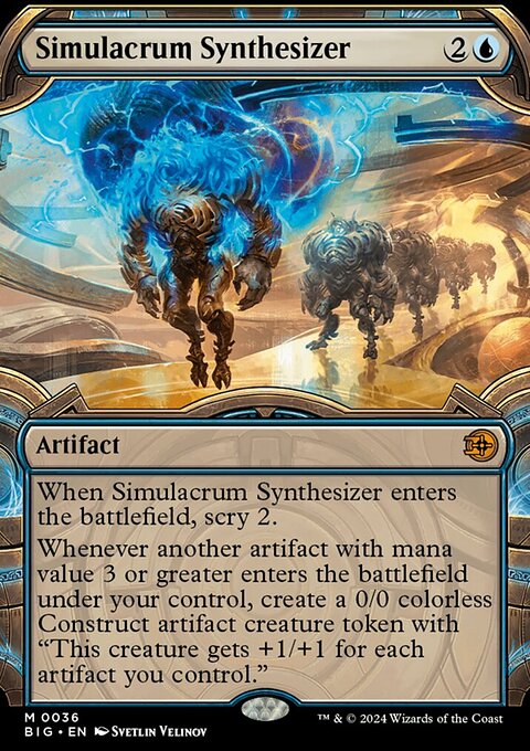 Simulacrum Synthesizer (Showcase) [Outlaws of Thunder Junction: The Big Score]