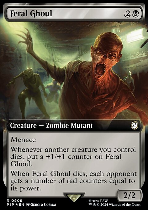 Feral Ghoul (Extended Art) (Surge Foil) [Fallout]