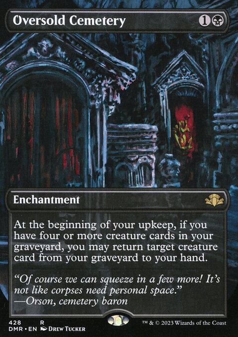 Oversold Cemetery (Borderless Alternate Art) [Dominaria Remastered]