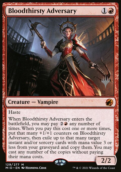 Bloodthirsty Adversary (Promo Pack) [Innistrad: Midnight Hunt Promos]