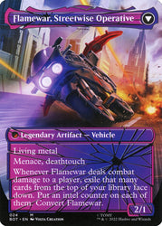 Flamewar, Brash Veteran // Flamewar, Streetwise Operative (Shattered Glass) [Transformers]