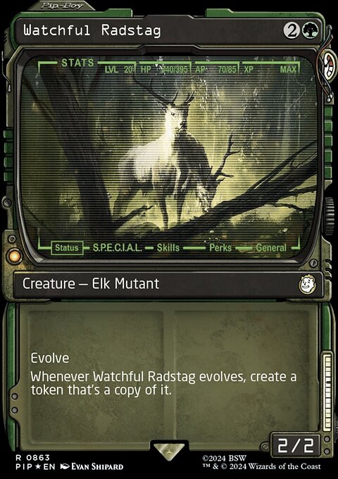 Watchful Radstag (Showcase) (Surge Foil) [Fallout]