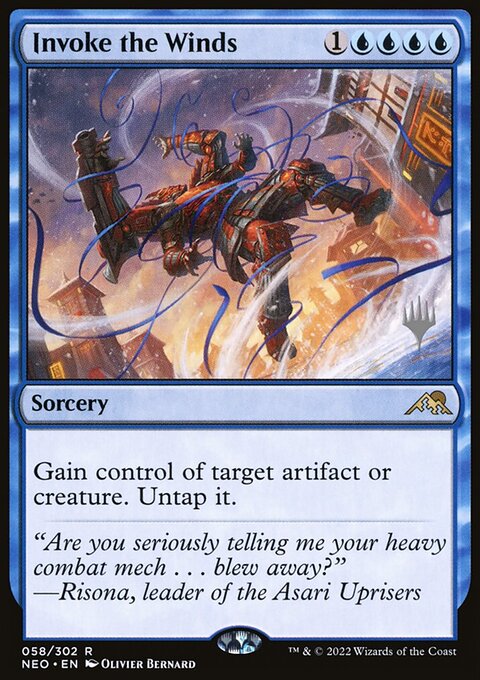 Invoke the Winds (Promo Pack) [Kamigawa: Neon Dynasty Promos]