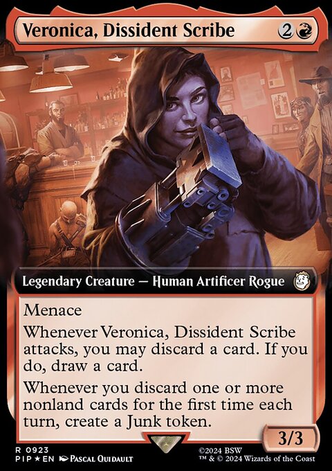 Veronica, Dissident Scribe (Extended Art) (Surge Foil) [Fallout]