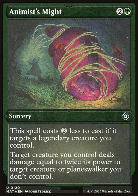 Animist's Might (Foil Etched) [March of the Machine: The Aftermath]
